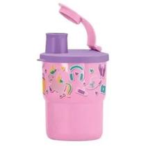 Copinho infantil colors com bico unicórnio stike 225 ml rosa da tupperware