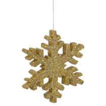 Copito de Nieve Vickerman con Purpurina, 30 cm, Dorado, Interior/Exterior Copito de Nieve Vickerman con Purpurina, 30 cm, Dorado, Interior/Exterior