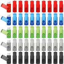 Copkim 50 unidades de pen drives USB 2.0 giratórios de 32 GB