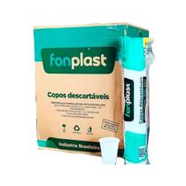 Copo 180ml (ps) fonplast branco c/100 Copo 180ml (ps) fonplast branco c/100