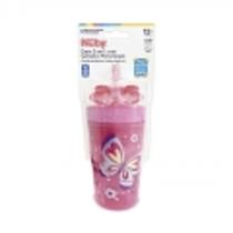 Copo 2 em 1 canudo e porta snack nuby Copo 2 em 1 canudo e porta snack nuby