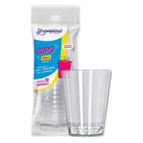 Copo 200 ml. acrilico c/ 10 un. - strawplast