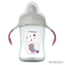 Copo 300ml Bico Duro com Alças Pássaro Rosa Copo 300ml Bico Duro com Alças Pássaro Rosa
