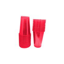 Copo 300ml Bio Crystal Neon Rosa - 25 Unidades - Trik Trik Copo 300ml Bio Crystal Neon Rosa - 25 Unidades - Trik Trik
