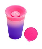 Copo 360 Changing Color ROSA - COM TAMPA - Munchkin