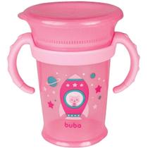 Copo 360º Foguete 210ml +12m Rosa Buba
