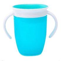 Copo 360º Silicone 180Ml com Alça Anti Vazamento Transição Treinamento