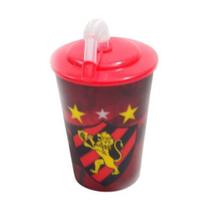 Copo 3D Com Canudo 450Ml - Sport Club
