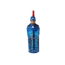 Copo 3d Yangzi C/ Canudo Capitão América 360ml 29500