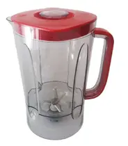 Copo 3l para Liquidificador Philco Inox Turbo PLQ1350 3 L vermelho e prata Alça e tampa Vm