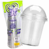 Copo 400ml Com Tampa Bolha Sem Furo G840 Sobremesa Açai Milkshake Caixa 200 Conjuntos Copo 400ml Com Tampa Bolha Sem Furo G840 Sobremesa Açai Milkshake Caixa 200 Conjuntos