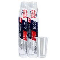 Copo 400ml descartavel plástico pp liso 100 unid chopp suco Copo 400ml descartavel plástico pp liso 100 unid chopp suco