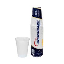 Copo 400ml transparente com 50 unidades - cristalcopo