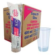 Copo 440Ml Descartável Liso Transparen Plástico Caixa C/1000 Copo 440Ml Descartável Liso Transparen Plástico Caixa C/1000
