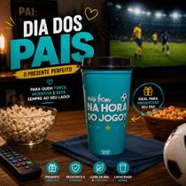 Copo 500ml com Tampa e Abertura para Beber Decorado Dia dos Pais Plasútil