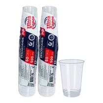 Copo 500ml descartavel plástico pp liso 100 unid chopp suco