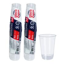 Copo 500ml descartavel plástico pp liso 100 unid chopp suco