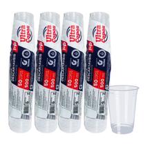 Copo 500ml descartavel plástico pp liso 200 unid chopp suco