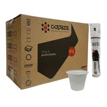Copo 50Ml Branco Caixa C/5000 Plástico Café Chá Copa Copo 50Ml Branco Caixa C/5000 Plástico Café Chá Copa