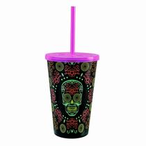 Copo 550ml Com Tampa E Canudo - Usual Utilidades Copo 550ml Com Tampa E Canudo - Usual Utilidades
