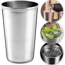 Copo Aço Inox Agua Suco Resistente 200ml Inquebrável Copo Aço Inox Agua Suco Resistente 200ml Inquebrável