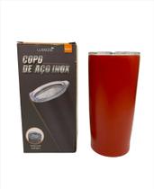 Copo Aço Inox Térmico 600ml VERMELHO LISO Copo Aço Inox Térmico 600ml VERMELHO LISO