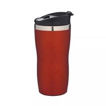 Copo Aço Inox Térmico Emborrachado 450 Ml Vermelho Mor