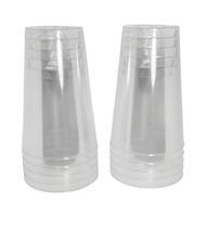 Copo acrilico 200ml cristal c/10un.