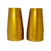 Copo acrilico 200ml dourado c/10un.