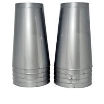 Copo acrilico 200ml prata c/10un.