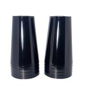 Copo acrilico 200ml preto c/10un.