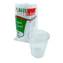 Copo Acrílico 40 Ml 10 Unidades Transparente Plastilânia