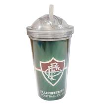 Copo Acrílico Com Canudo 600 Ml Fluminense