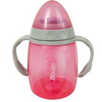 Copo Active Bico Silicone 220ml +6m Rosa Clingo