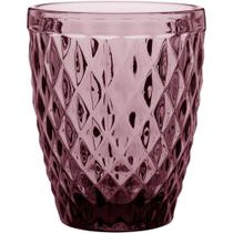 Copo Água 10X8X8Cm 270Ml Vidro Rosa 6Pç Copo Água 10X8X8Cm 270Ml Vidro Rosa 6Pç