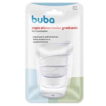 Copo Alimentador Graduado BUBA - Kit com 3 Unidades