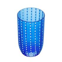 Copo Alto de Acrílico Orquídea Azul para Água Suco 450ml Wolff