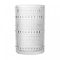 Copo alto dots 420ml vidro acabamento texturizado wolff Copo alto dots 420ml vidro acabamento texturizado wolff
