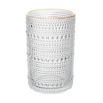 Copo Alto Wolff Dots com Fio de Ouro 420ml Vidro Copo Alto Wolff Dots com Fio de Ouro 420ml Vidro