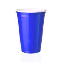 Copo Americano 400ml Azul Blue Cup Beer Pong - 25 unid