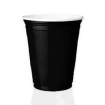 Copo Americano 400ml Preto Black Cup Beer Pong - 25 Unid