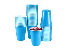 Copo Americano Beer Pong Red Cup 400ml C/25un Azul Claro - Trik-Trik