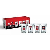 Copo americano c/ 4un 190ml - flamengo