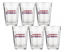 Copo americano cerveja original antarctica 190ml c/ 6 unidades