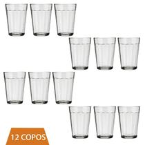 Copo Americano Clássico kit 12 Unid Vidro 190ml Café Nadir