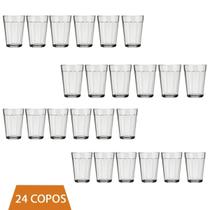 Copo Americano Clássico kit 24 Unid Vidro 190ml Café Nadir
