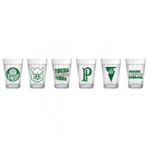 Copo Americano Conjunto 6 Palmeiras 190ML Licenciado Futebol