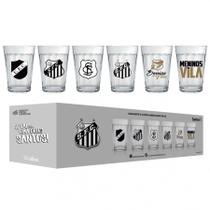 Copo Americano Conjunto 6 Santos 190ML Licenciado Futebol Copo Americano Conjunto 6 Santos 190ML Licenciado Futebol