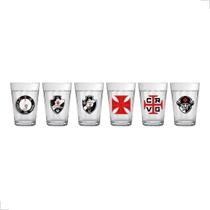 Copo Americano Conjunto 6 Vasco 190ML Licenciado Futebol Copo Americano Conjunto 6 Vasco 190ML Licenciado Futebol