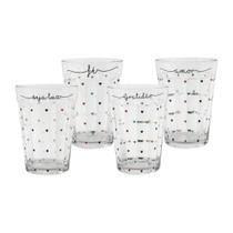 Copo Americano De Vidro 300ML Decorado Para Drinks Coquetel Bar Mesa Posta Só Arts Copo Americano De Vidro 300ML Decorado Para Drinks Coquetel Bar Mesa Posta Só Arts